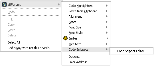Code snippets